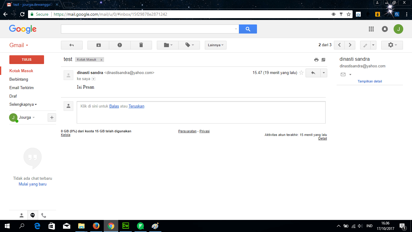 Membaca Email Gmail