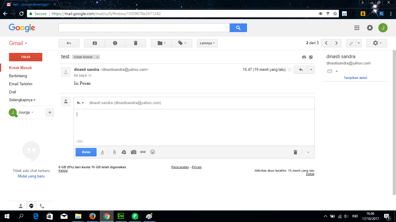 Membalas email Gmail